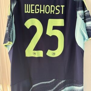 Bnwt Adidas Ajax Amsterdam away Jersey Sz L weghorst Sail